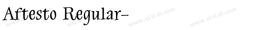 Aftesto Regular字体转换